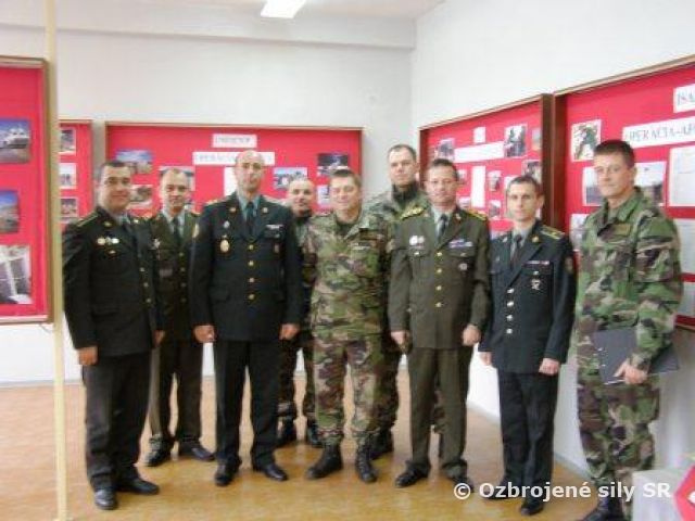 Návšteva ženijného práporu z Ukrajiny.