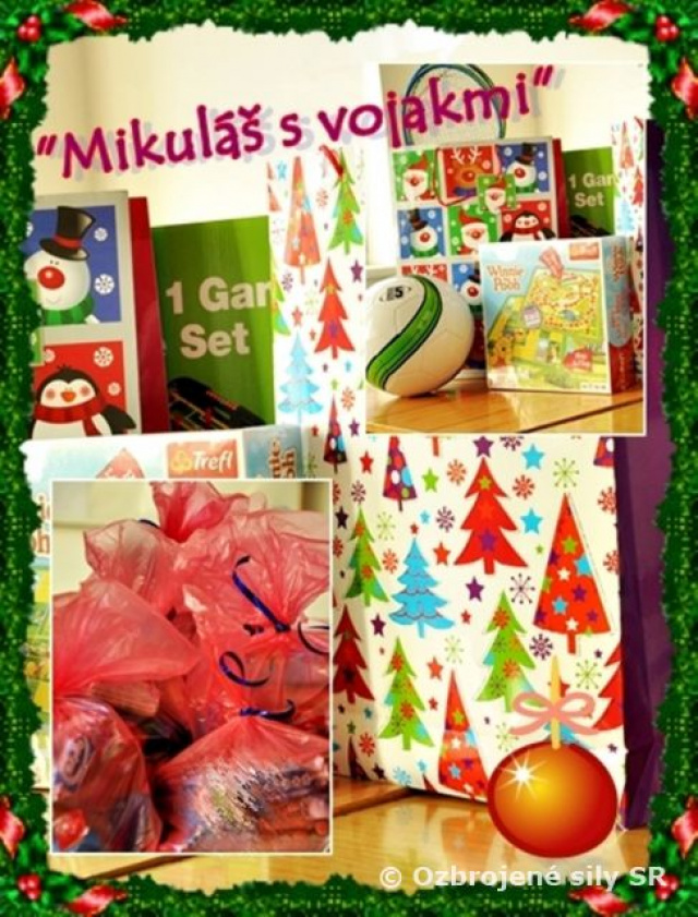 Profesionálni vojaci v detskom domove