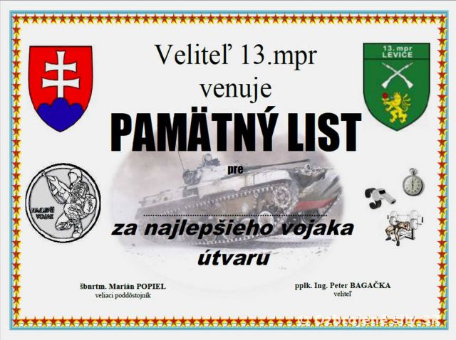 Výber najlepšieho vojaka