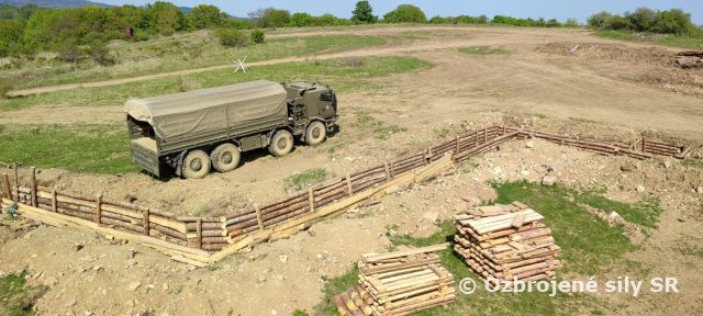 Budovanie zákopov- výdreva