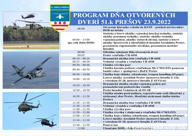 Deň otvorených dverí 51.k Prešov 