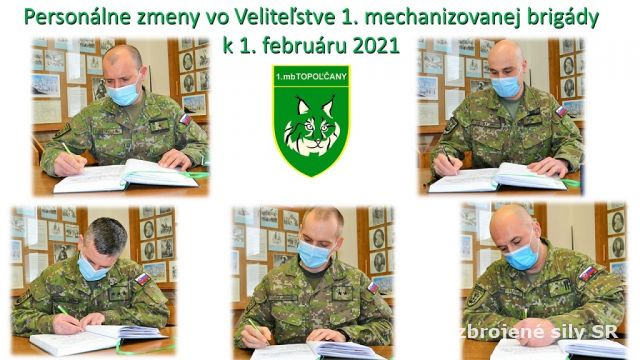 Personálne zmeny u prvej brigády