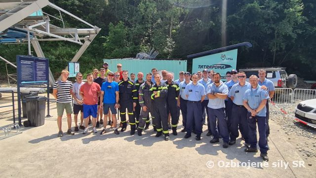Hasičská jednotka krídla cvičila na Lysej