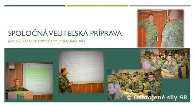 Spoločná veliteľská príprava veliteľstva brigády s veliteľmi práporov 