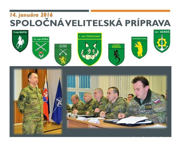 Spoločná veliteľská príprava veliteľstva brigády s veliteľmi práporov 