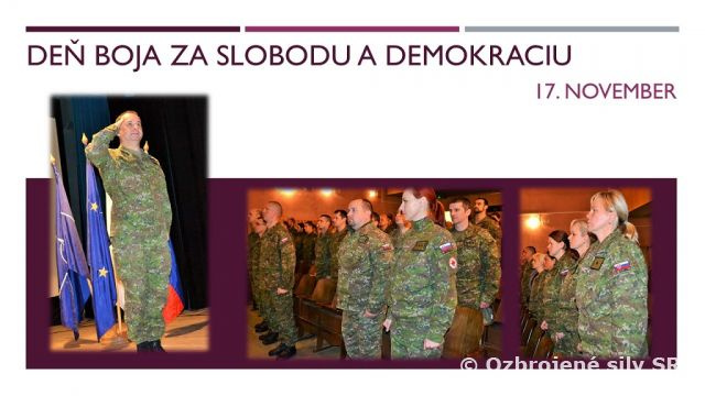 Spomienka veliteľstva 1.mb na 17. november