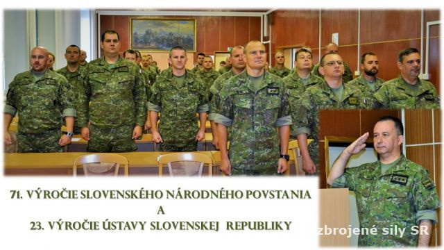 Príslušníci a zamestnanci prvej brigády si pripomenuli význam výročí SNP a Ústavy SR