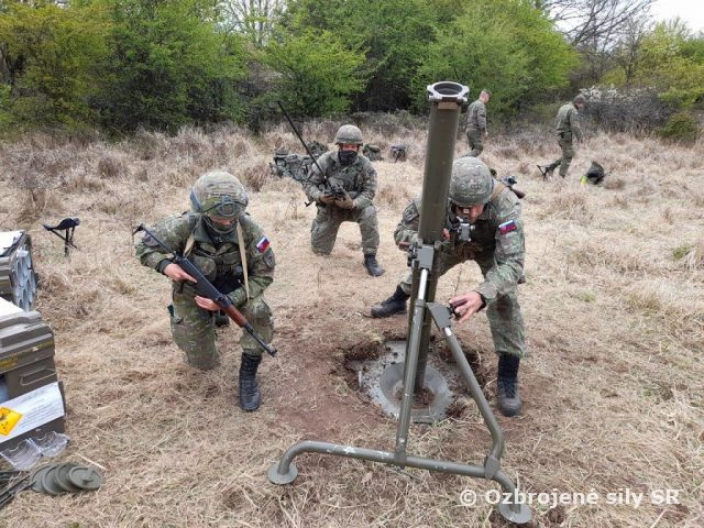 Bojové streľby mínometných jednotiek