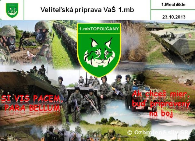 Veliteľská príprava príslušníkov Veliteľstva a štábu topoľčianskej brigády 