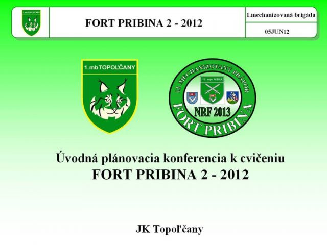 Úvodná plánovacia konferencia v posádke Topoľčany