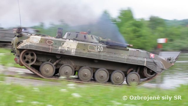 Mechanizovaný prápor plával na Lešti