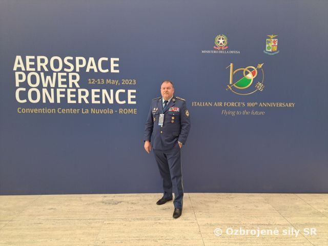 Veliteľ vzdušných síl na konferencii Aerospace Power 2023 v Ríme