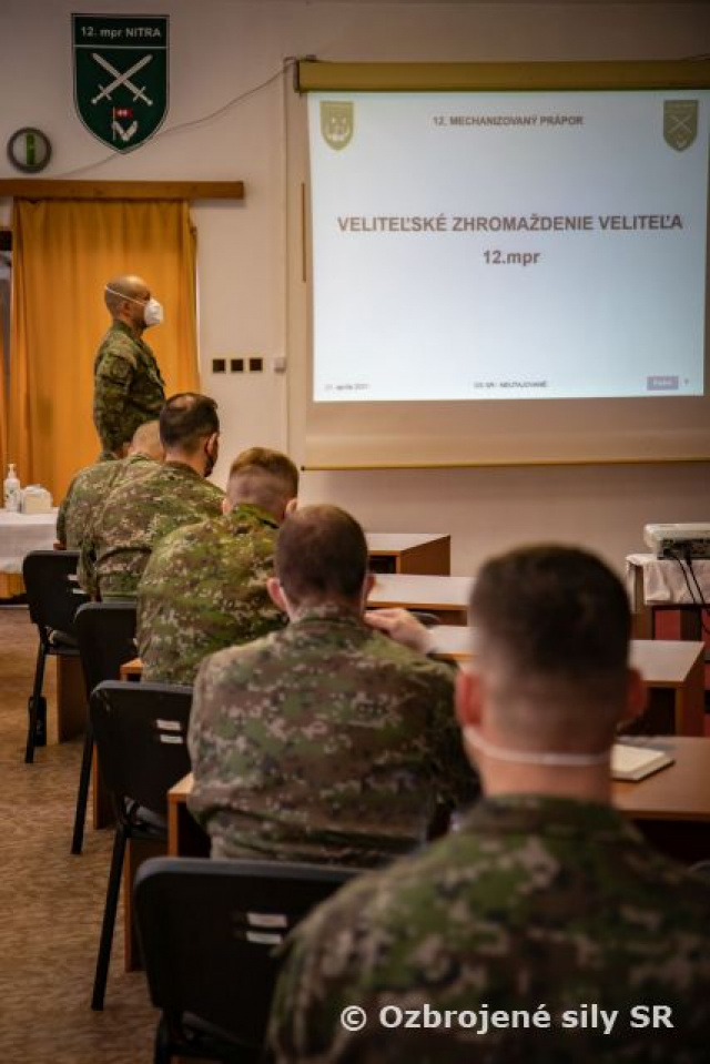 Veliteľské zhromaždenie veliteľa 12.mechanizovaného práporu