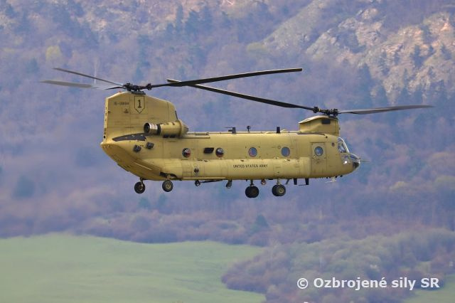 CH-47 Chinook prvýkrát v Prešove