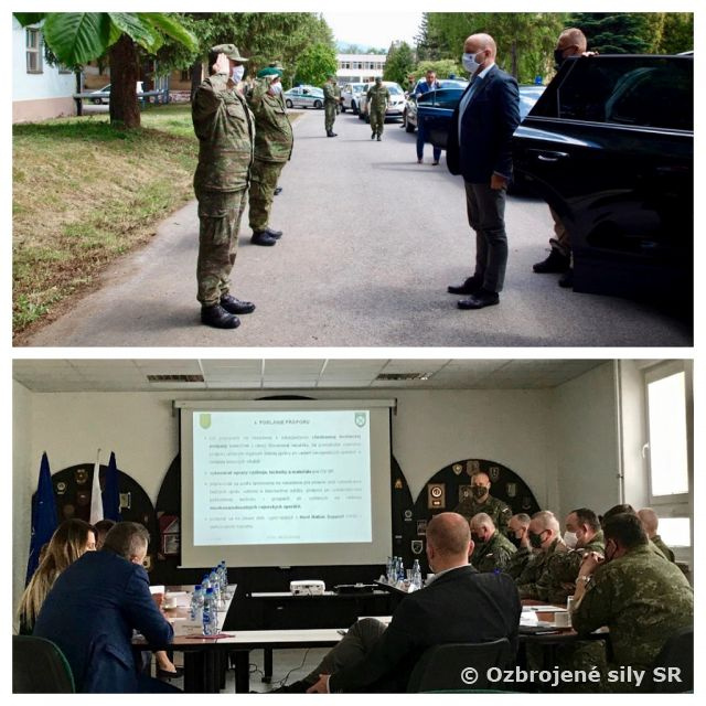Pracovná návšteva ministra obrany SR u 11. mechanizovaného práporu