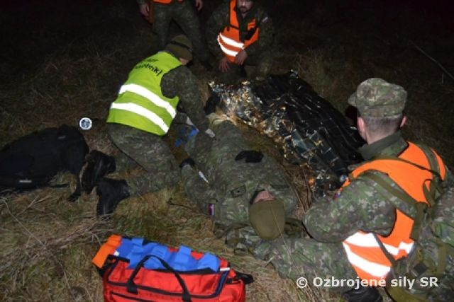 Nácvik pátrania po havarovanom vrtuľníku