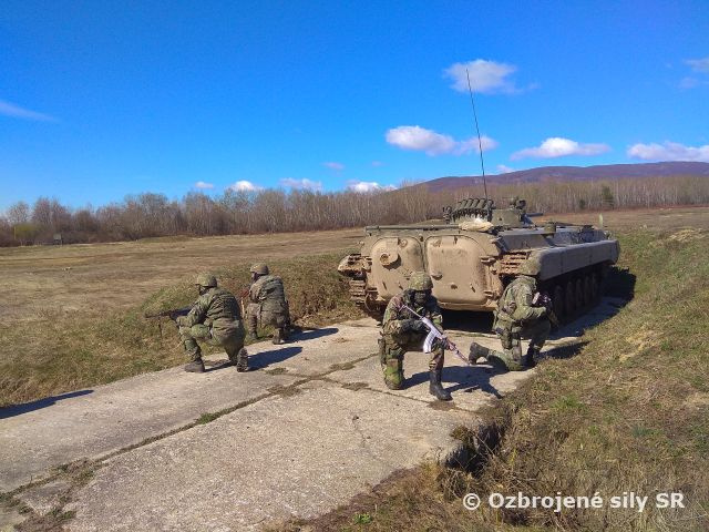 Bojové streľby prieskumnej čaty 