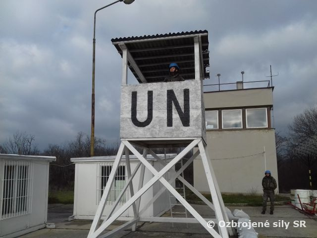 Tretí týždeň výcviku jednotky do vojenskej operácie UNFICYP