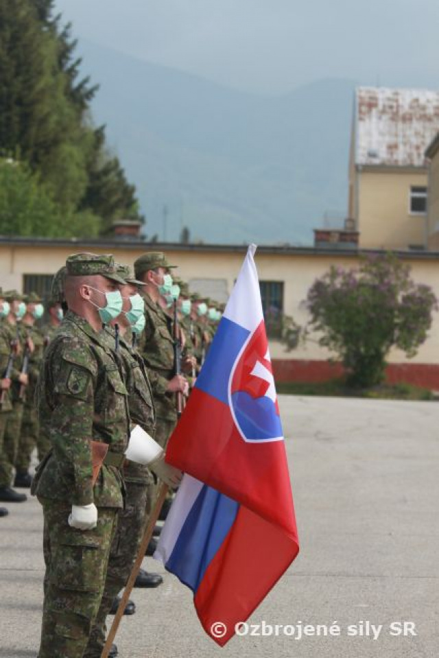Vojenská prísaha v Základni výcviku a mobilizačného doplňovania Martin