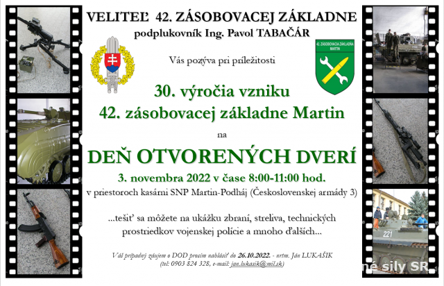30.výročie vzniku 42.zásobovacej základne Martin