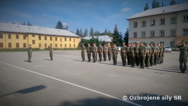 Slávnostný nástup k 71. výročiu SNP a 23. výročiu prijatia Ústavy SR