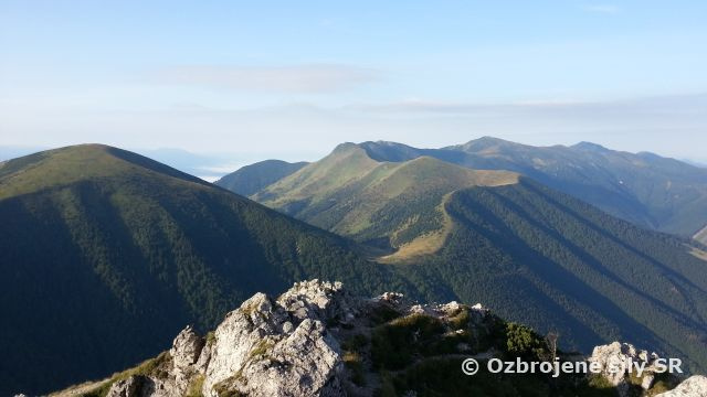 Príslušníci práporu na Fatra March