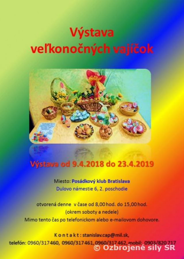 Pozvánka na "výstavu veľkonočných vajíčok"