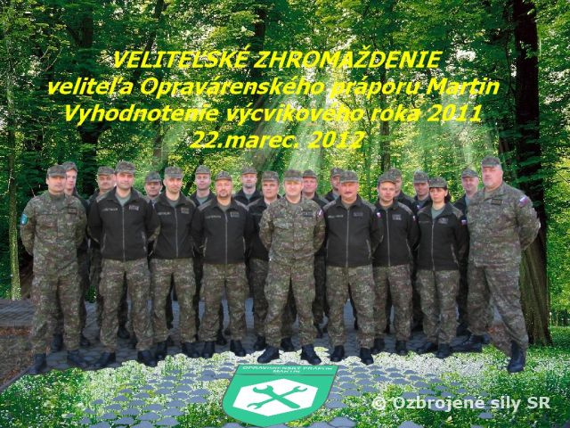 Veliteľské zhromaždenie veliteľa Opravárenského práporu Martin