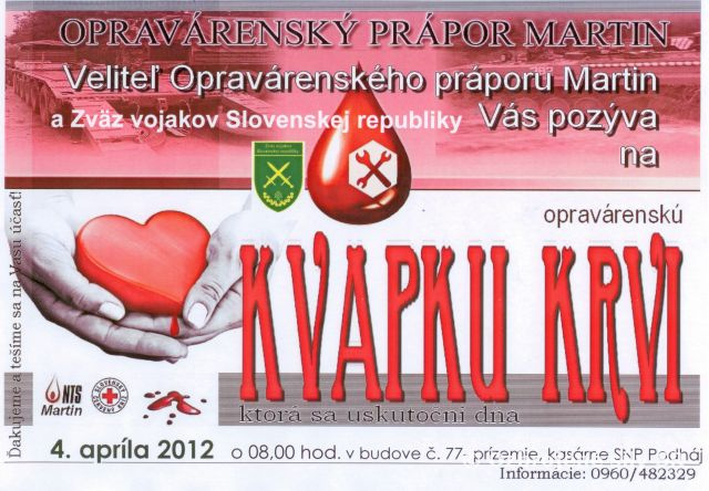 Opravárenská kvapka krvi