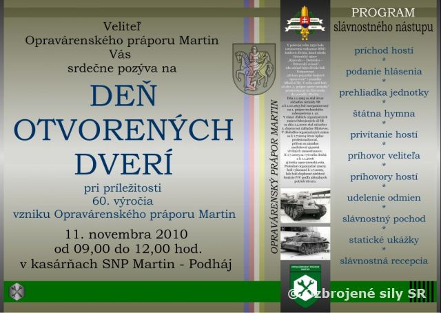 60 výročie vzniku Opravárenského práporu