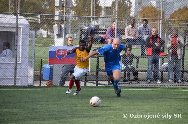 Futbalové stretnutie slovenského kontingentu UNFICYP s africkými študentmi