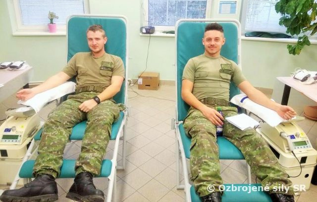 Levickí vojaci opäť darovali krv