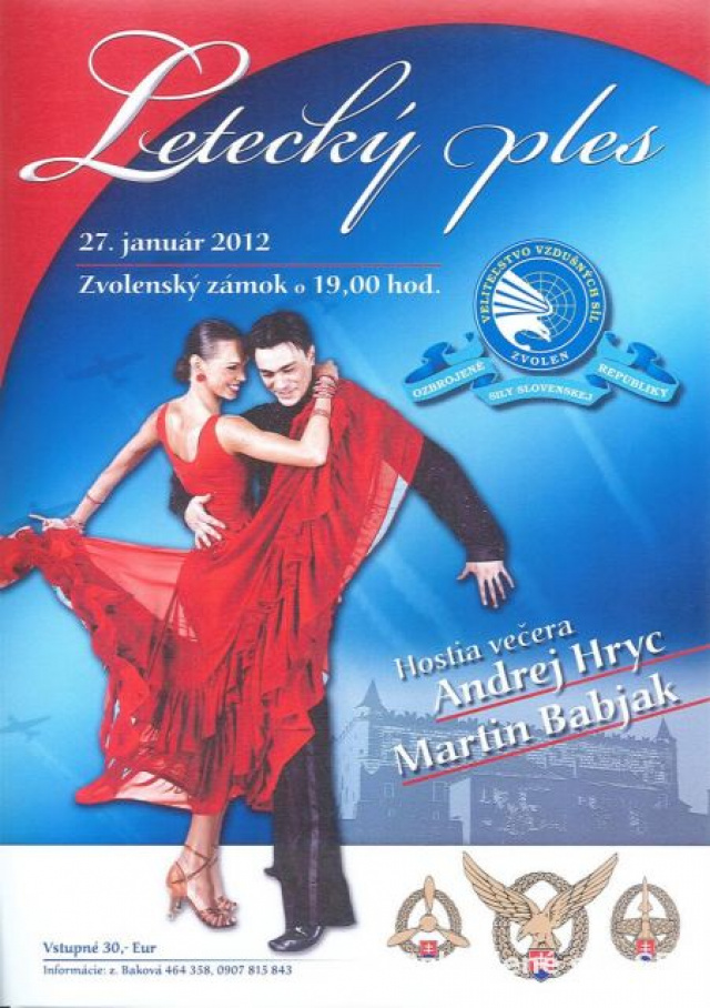 Letecký ples - avízo