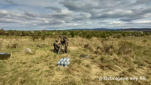 Prvé ostré streľby z mínometov 23. motorizovaného práporu