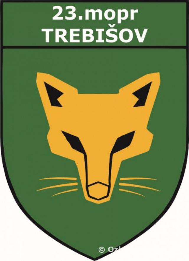 Priznanie znaku 23. motorizovaného práporu Trebišov