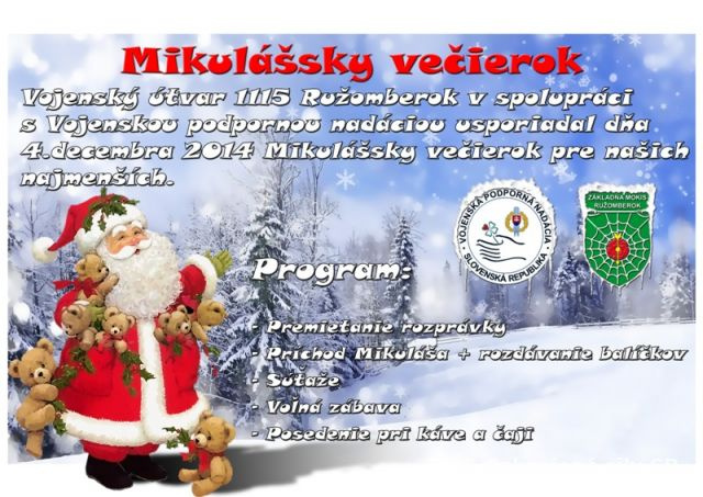 Svätý Mikuláš navštívil Základňu mobilných KIS