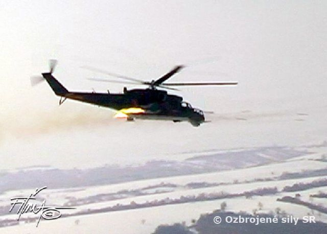 VRTUĽNÍKY Mi-24 Z LETECKEJ ZÁKLADNE PRE OV V AKCII