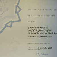 Generál Bulík ocenený najvyšším holandským vojenským vyznamenaním