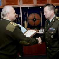 Podplukovník Hrehuš ocenený za misiu v Gruzínsku