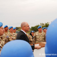 Predseda parlamentu navštívil vojakov na Cypre