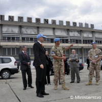 Predseda parlamentu navštívil vojakov na Cypre