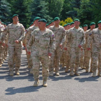 Slávnostné privítanie profesionálnych vojakov po splnení úloh v Afganistane