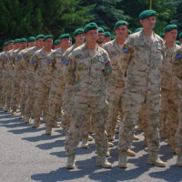 Slávnostné privítanie profesionálnych vojakov po splnení úloh v Afganistane