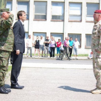 Slávnostné privítanie profesionálnych vojakov po splnení úloh v Afganistane