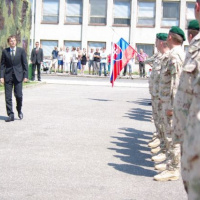 Slávnostné privítanie profesionálnych vojakov po splnení úloh v Afganistane