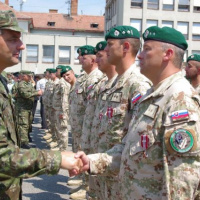 Slávnostné privítanie profesionálnych vojakov po splnení úloh v Afganistane