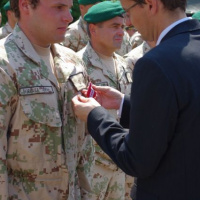 Slávnostné privítanie profesionálnych vojakov po splnení úloh v Afganistane