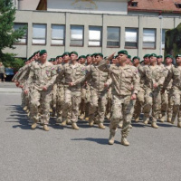 Slávnostné privítanie profesionálnych vojakov po splnení úloh v Afganistane