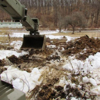 Príprava dočasných trhacích jám