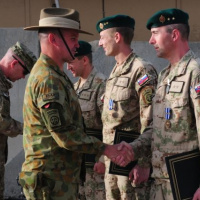 Prvý zľava náčelník štábu RCS plk Reed